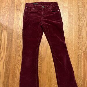 Karen Kut from the Kloth Baby Bootcut Size 0 Burgundy